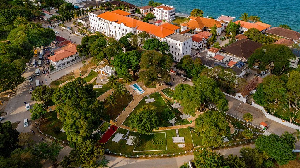 Mnazi Mmoja Hospital Garden in Stone Town